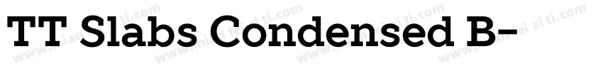 TT Slabs Condensed B字体转换